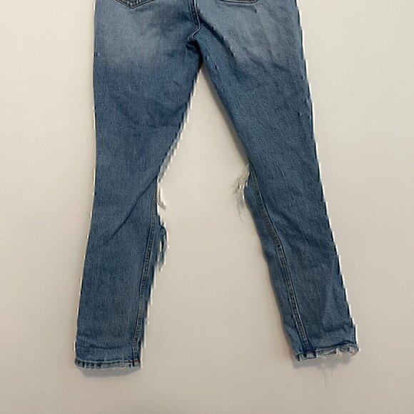 ABERCROMBIE FITCH A&F Skinny High Rise Medium Wash Ripped Rips 24 00 CURVE LOVE - Picture 12 of 12